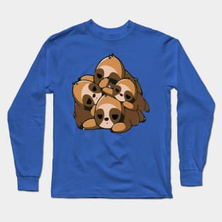 sloth stack pullover1 Long Sleeve T-Shirt